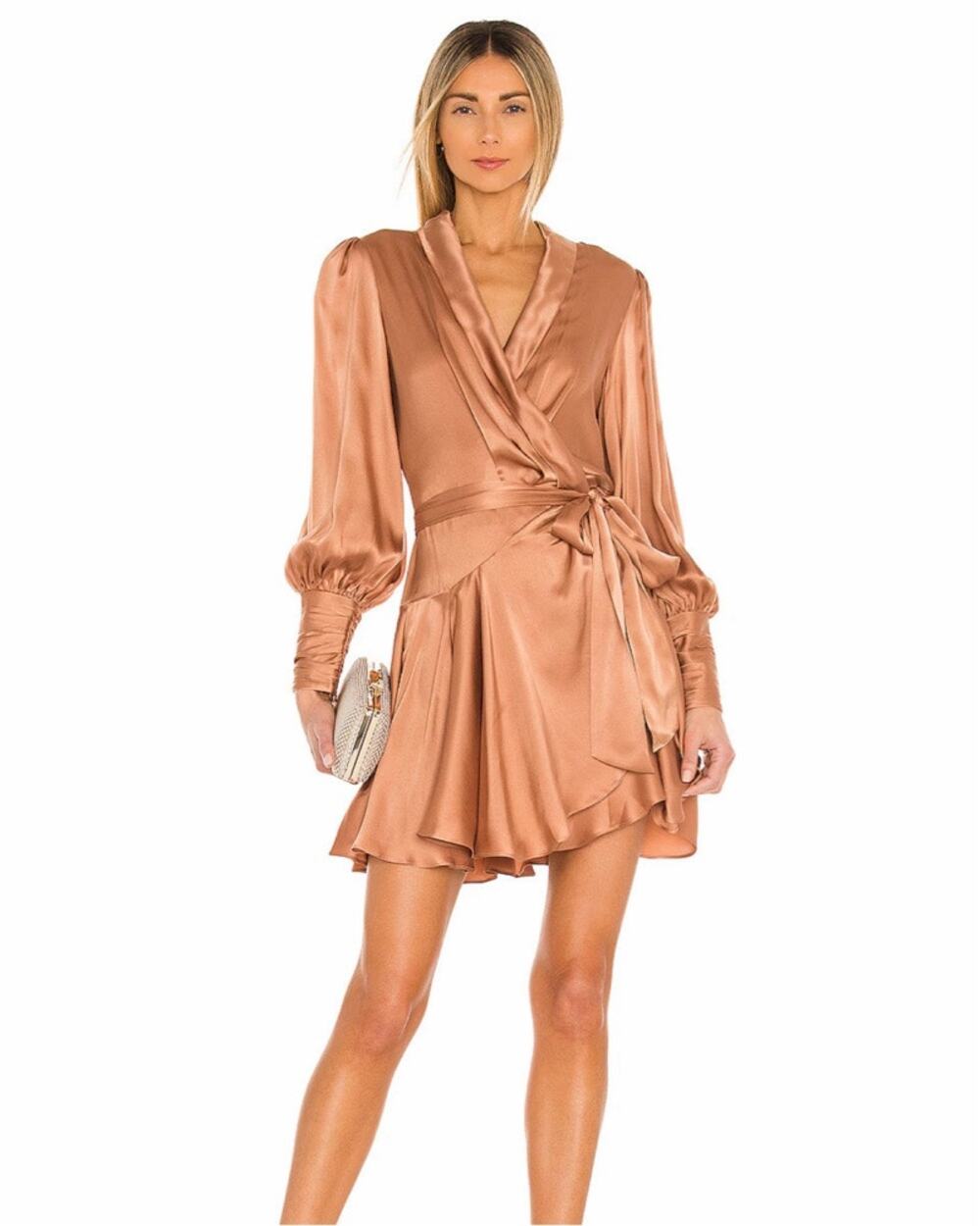 Zimmermann Silk Wrap Mini Dress | Size L